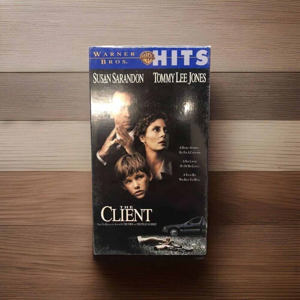 The Client VHS 1994 Tommy Lee Jones Susan Sarandon Warner Bros Hits Movie